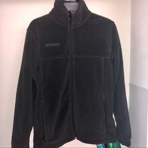 Black Columbia fleece zip up sweater
